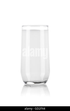 Glas Milch, Isolated on White Background Stockfoto