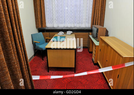Politik, DDR, Stasi-Büro im ehemaligen Stasi-Hauptquartier Normannenstraße, Tag der offenen Tür, Berlin, Deutschland, 14.1.2012, Zusatzrechte-Clearences-nicht vorhanden Stockfoto