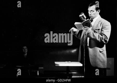 Jack Kerouac in ein Poesie-Lesung Stockfoto