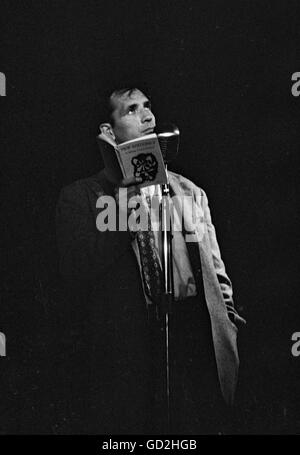 Jack Kerouac in ein Poesie-Lesung Stockfoto