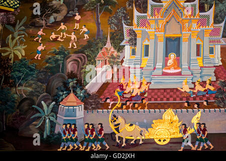 Bildende Kunst, religiöse Kunst, Thailand, Thailand, Asien, Buddhismus, Andaman Sea, Südostasien, Artist's Urheberrecht nicht geklärt zu werden. Stockfoto