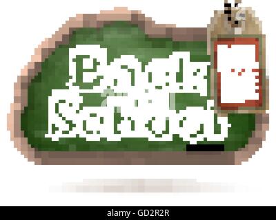 Zurück zu Schule Verkauf Hintergrund. EPS 10 Stock Vektor