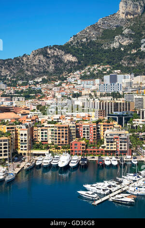 Port de Fontvieille, Monaco-Ville, Monaco Stockfoto