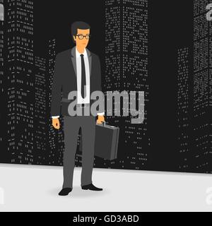 Vektor-Illustration-Geschäftsmann Stock Vektor