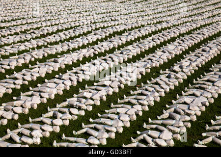 19240 Wanten der Somme Exeter 1-7 Juli 2016 Northernhay Gärten Stockfoto