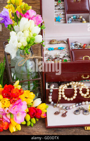 Schmuck box Stockfoto