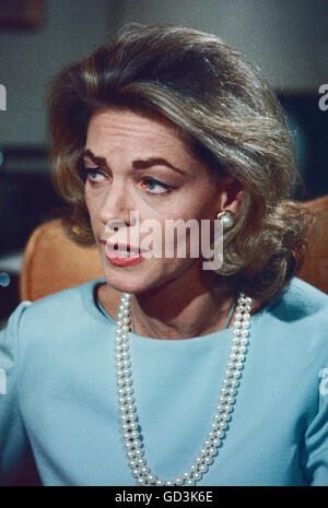 Lauren Bacall zu Hause Stockfoto