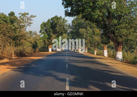 Nationalstraße, Bastar, Chhattisgarh, Indien, Asien Stockfoto