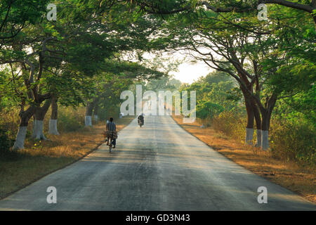 Nationalstraße Straße, Chhattisgarh, Indien, Asien Stockfoto