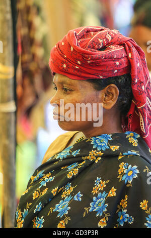 Indianerin, Haat Basar, Bastar, Chhattisgarh, Indien, Asien Stockfoto