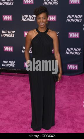 Franchesca Ramsey im Ankunftsbereich für VH1 Hip Hop Honors: All Hail The Queens, David Geffen Hall im Lincoln Center, New York, NY 11. Juli 2016. Foto von: Lev Radin/Everett Collection Stockfoto