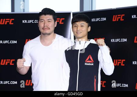 Seoul, Korea. 12. Juli 2016. Koreanische Superboy-ho Choi hält QA Pressekonferenz in Seoul, Korea am 12. Juli 2016. (China und Korea Rechte heraus) © TopPhoto/Alamy Live-Nachrichten Stockfoto