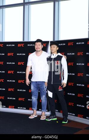 Seoul, Korea. 12. Juli 2016. Koreanische Superboy-ho Choi hält QA Pressekonferenz in Seoul, Korea am 12. Juli 2016. (China und Korea Rechte heraus) © TopPhoto/Alamy Live-Nachrichten Stockfoto