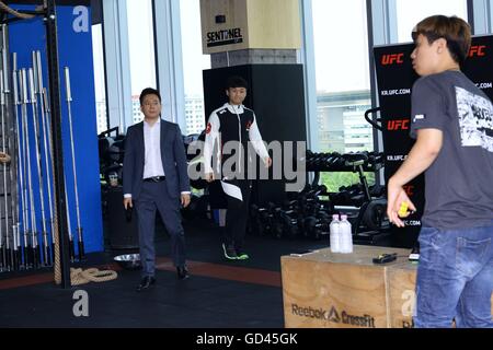 Seoul, Korea. 12. Juli 2016. Koreanische Superboy-ho Choi hält QA Pressekonferenz in Seoul, Korea am 12. Juli 2016. (China und Korea Rechte heraus) © TopPhoto/Alamy Live-Nachrichten Stockfoto