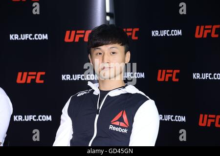 Seoul, Korea. 12. Juli 2016. Koreanische Superboy-ho Choi hält QA Pressekonferenz in Seoul, Korea am 12. Juli 2016. (China und Korea Rechte heraus) © TopPhoto/Alamy Live-Nachrichten Stockfoto