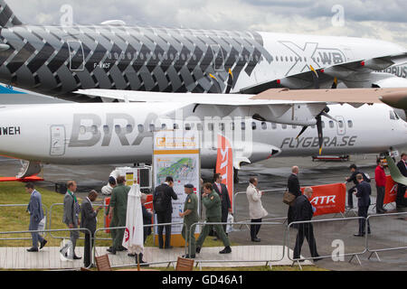 Farnborough, Großbritannien. 12. Juli 2016. Farnborough International Airshow 2016 Dienstag 12. Juli 2016. Bildnachweis: Jeff Gilbert/Alamy Live-Nachrichten Stockfoto