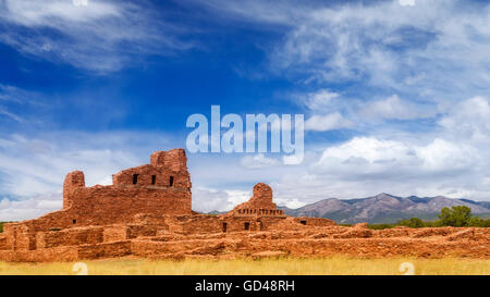 Abo-Ruinen, Salinas Pueblo Missionen National Monument, New Mexico, USA Stockfoto