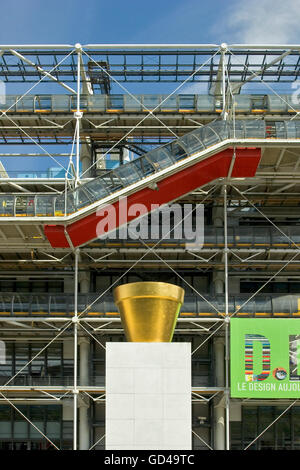 Centre Georges Pompidou. Paris. Frankreich. Stockfoto