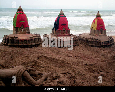 Sandskulpturen Stockfoto