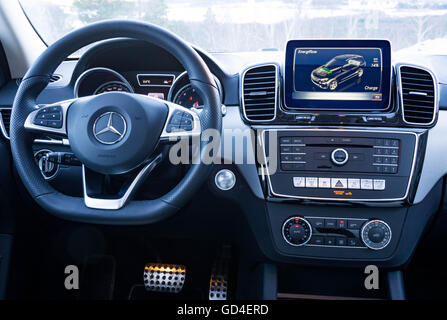 Mercedes Innenraum Stockfoto