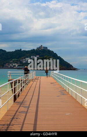 Bahia De La Concha, San Sebastian-Donostia, Baskenland, Spanien Stockfoto