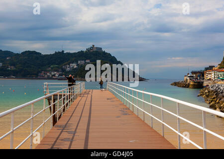 Bahia De La Concha, San Sebastian-Donostia, Baskenland, Spanien Stockfoto