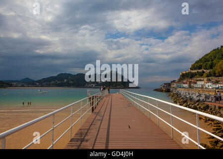 Bahia De La Concha, San Sebastian-Donostia, Baskenland, Spanien Stockfoto