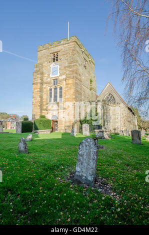 Str. Marys Kirche in dem hübschen Dorf von Goudhurst, Kent, UK Stockfoto