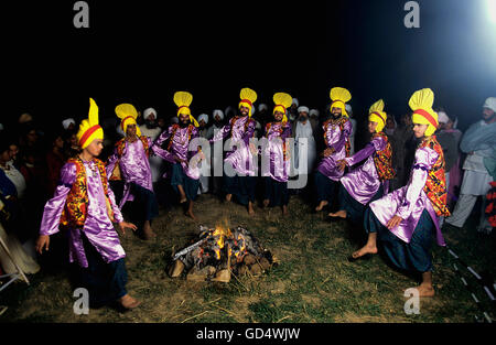 Bhangra Tänzer Stockfoto