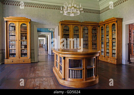 Bibliothek, ehemalige imperiale Abtei und den Aufenthalt von Corvey, Welt-Kulturerbe, Höxter, Nordrhein-Westfalen, Deutschland / Höxter Stockfoto