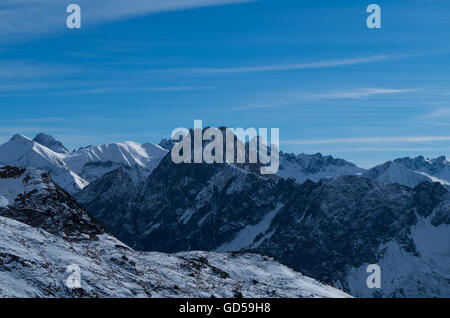 Berglandschaft in den Allgäu Alpen in der Nähe von Oberstdorf, Deutschland Stockfoto