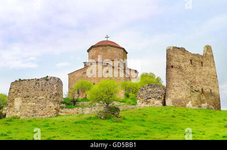 Panoramablick auf Dschwari-Kloster ist ein 6. Jahrhundert georgischen orthodoxen Kloster nahe Mzcheta, Georgia. Stockfoto