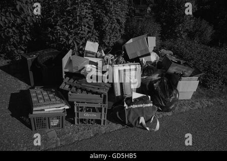 Christus-Bilderrahmen im Müll Land, Frankreich, Europa Stockfoto