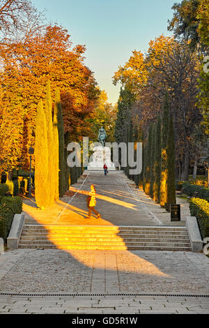 Der Buen Retiro-Park. Madrid. Spanien Stockfoto