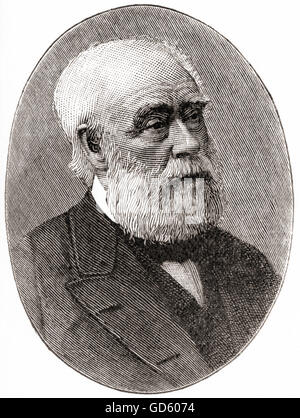 Sir Joseph Whitworth, 1. Baronet, 1803 – 1887.  Englischer Ingenieur, Unternehmer, Erfinder und Philanthrop. Stockfoto