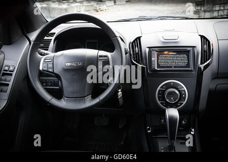 Isuzu D-Max Interieur Stockfoto