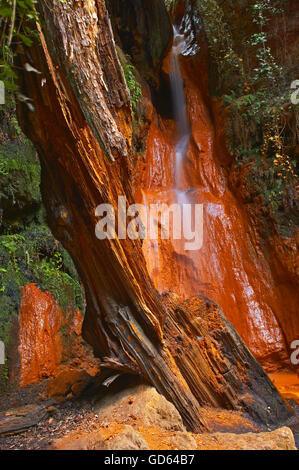 Portugos, Ströme von sauer-Brunnen, Las Alpujarras, Provinz Granada, Alpujarras Mountains Area, Andalusien, Spanien Stockfoto