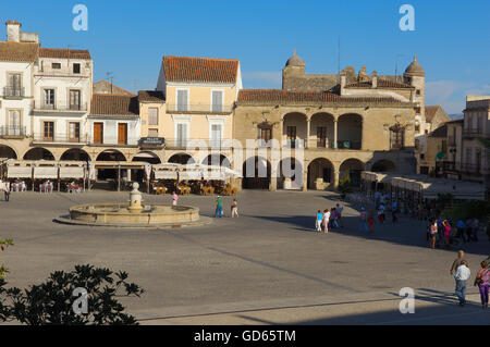 Plaza Mayor (Hauptplatz), Trujillo, Provinz Cáceres, Extremadura, Spanien, Europa, Stockfoto