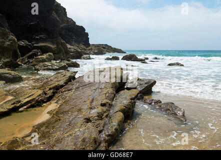 Dollar-Bucht bei Gunwalloe an der Küste von Eidechse in cornwall Stockfoto