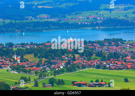 Schwangau, See Forggensee Allgäu, in der Nähe von Füssen, Bayern, Deutschland, Europa Stockfoto