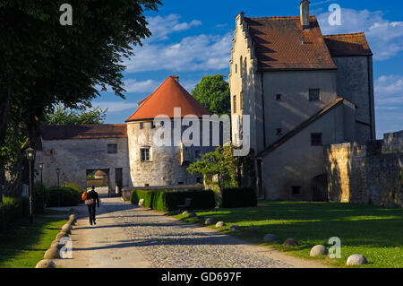 Burghausen, Burg, Altotting Bezirk, Upper Bavaria, Bavaria, Germany Stockfoto