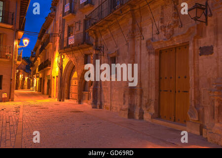 Estella, Weg von St. James, Navarra, Weg nach Santiago, Spanien, Navarra, La Rua Straße Stockfoto