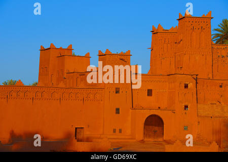 Amerhidil, Amridil, alte Kasbah, Skoura, Ouarzazate Region, Marokko, Afrika Stockfoto