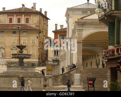 Udine, Italien verschiedene Gebäude und Skulpturen Stockfoto