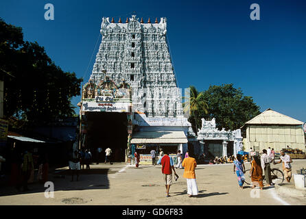 Thanumalayan Tempel Stockfoto