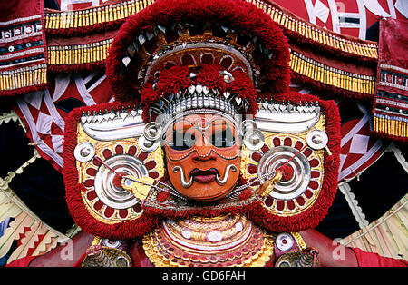 Theyyam Tänzerin Stockfoto