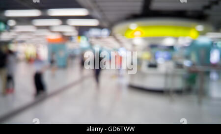 Unscharfen defokussierten abstrakten Hintergrund der Menschen in der u-Bahn Stockfoto