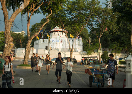 die Mahakan Festung in Banglamphu in der Stadt von Bangkok in Thailand in Südostasien. Stockfoto