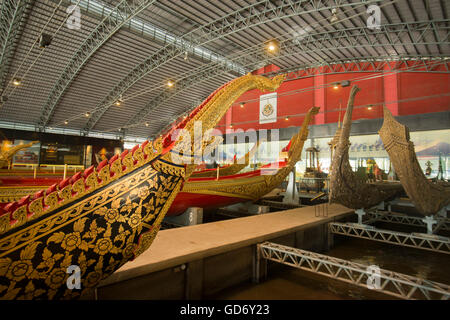 Das Royal Barges nationalen Museum in Banglamphu in der Stadt von Bangkok in Thailand in Südostasien. Stockfoto