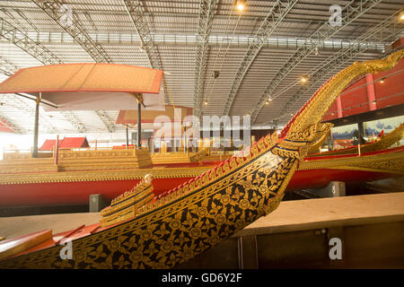 Das Royal Barges nationalen Museum in Banglamphu in der Stadt von Bangkok in Thailand in Südostasien. Stockfoto